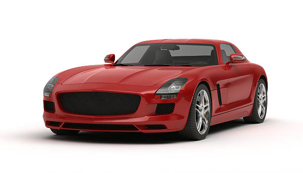 istock Stylish red sports car 186293972