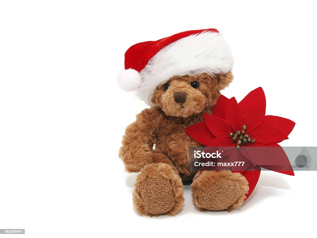 Natal urso de pelúcia - Foto de stock de Artigo de decoração royalty-free