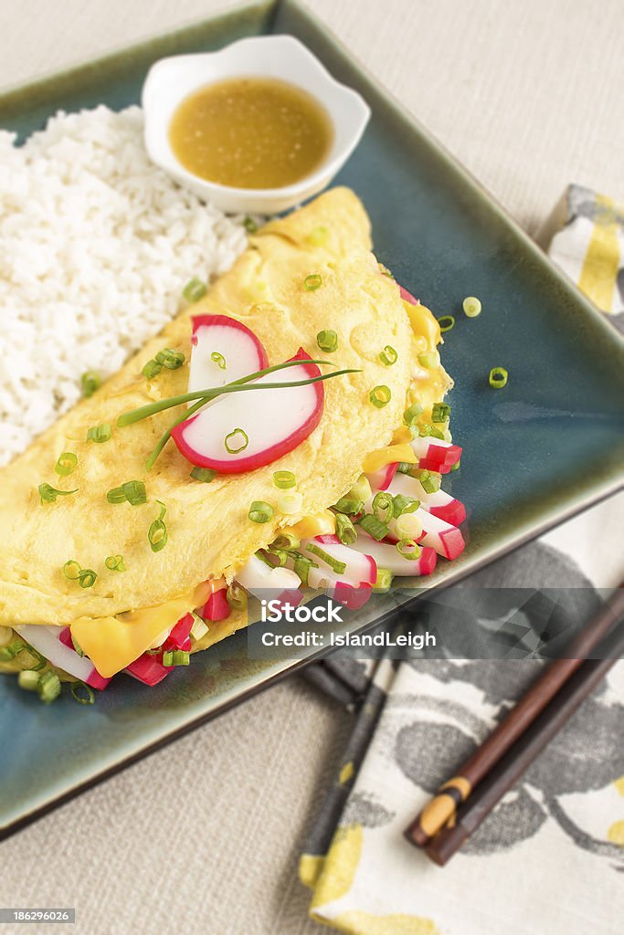 Kamaboko omelette - Foto stock royalty-free di Arancione