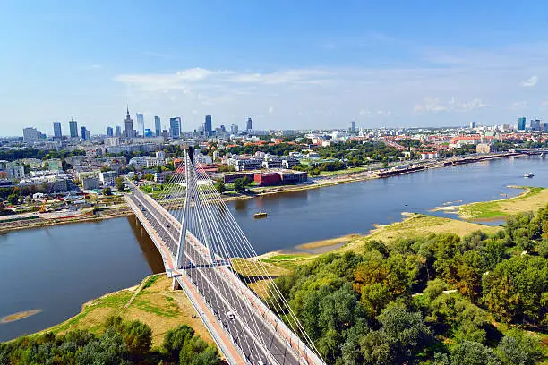 Warsaw - bird's-eye view.