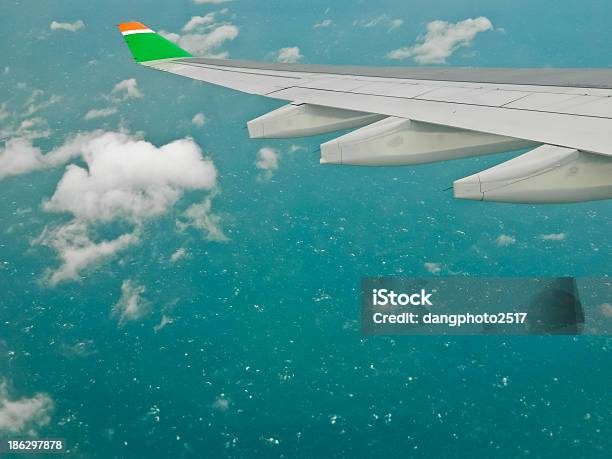 View Point From Taiwan Airplane Comes To Thai Stock Photo - Download Image Now - Airplane, Apartment, Architecture