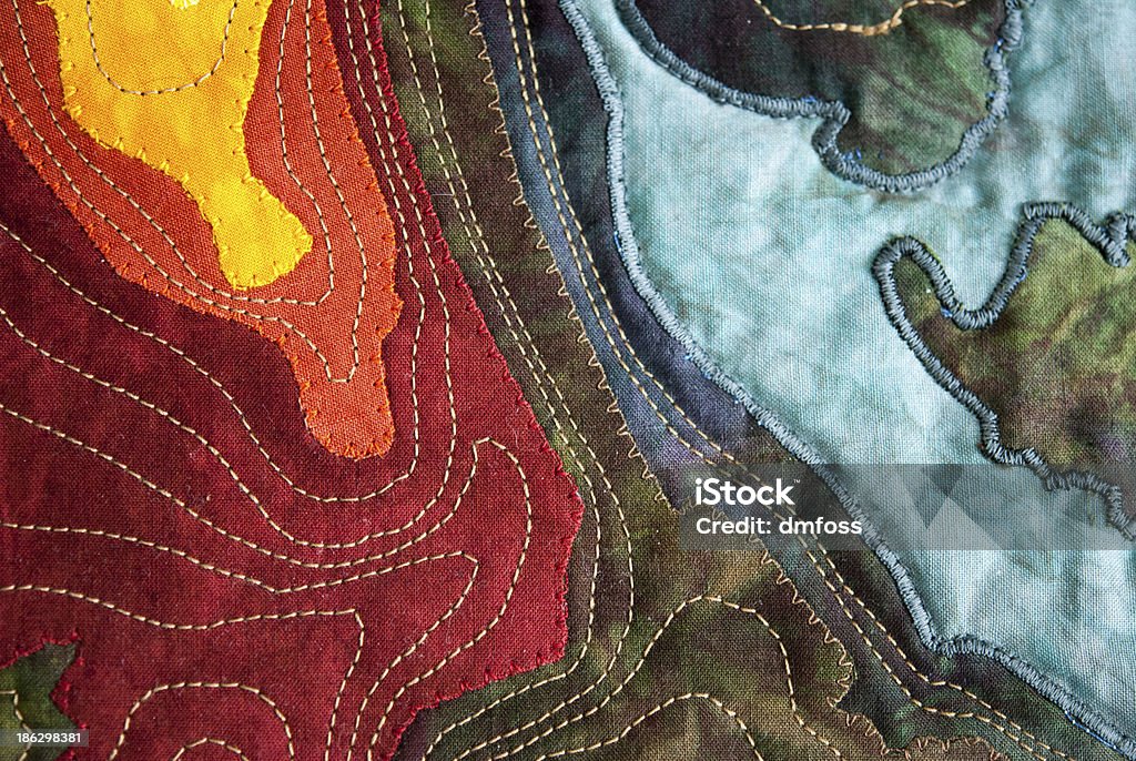 Quilt Pattern Maps Map Quilt Stock Photo - Download Image Now - Art, Quilt, Close-up - iStock