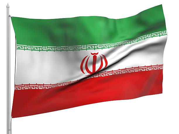 istock Flying Flag of Iran - All Countries 186298580