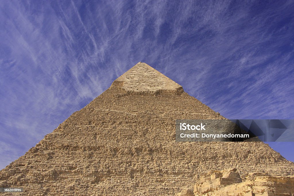 Pirâmide de Quéfren, Cairo, Egito - Royalty-free Ao Ar Livre Foto de stock
