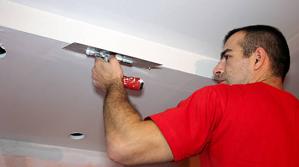istock Man Applaying Plaster on a Dry Wall 186302864