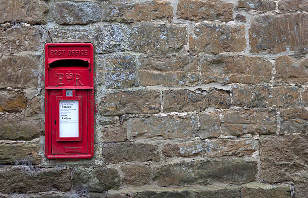istock Post Box, English village 186303592