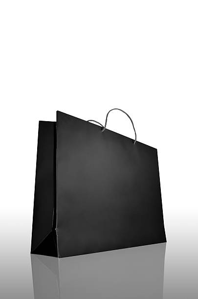 istock Premium black shopping bag 186304735