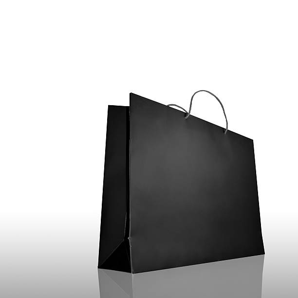 istock Premium black shopping bag 186304768