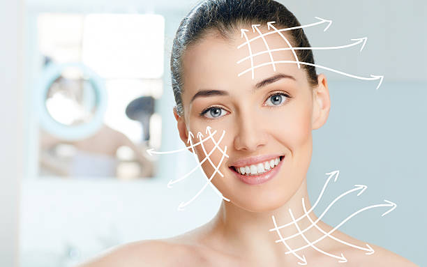 healthy face beauty woman on the bathroom background harmony stock pictures, royalty-free photos & images