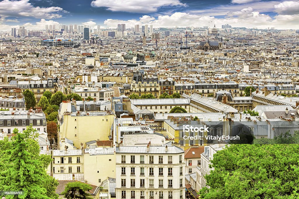 パリの眺めからザヒル Montmartre.Paris ます。 - バシリカのロイヤリティフリーストックフォト