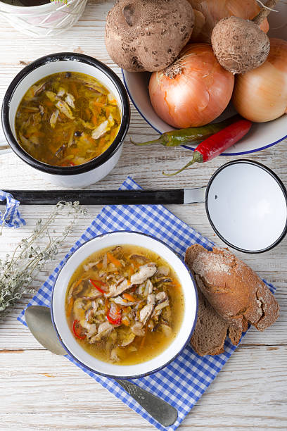 istock vegetarian parasol mushroom soup 186306576
