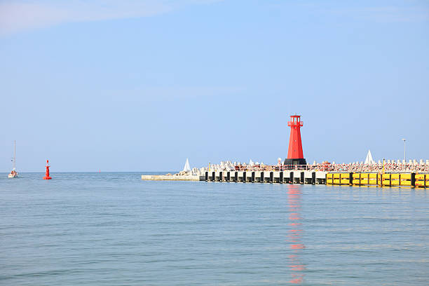 istock Sea baltic lighthouse in Gdansk, Poland 186307591