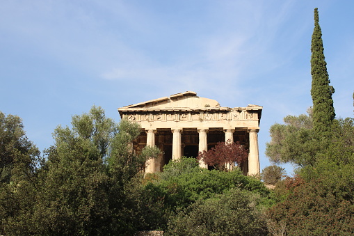 Temple of Héphaïstos Agora of Athens Grèce 25 october 2023