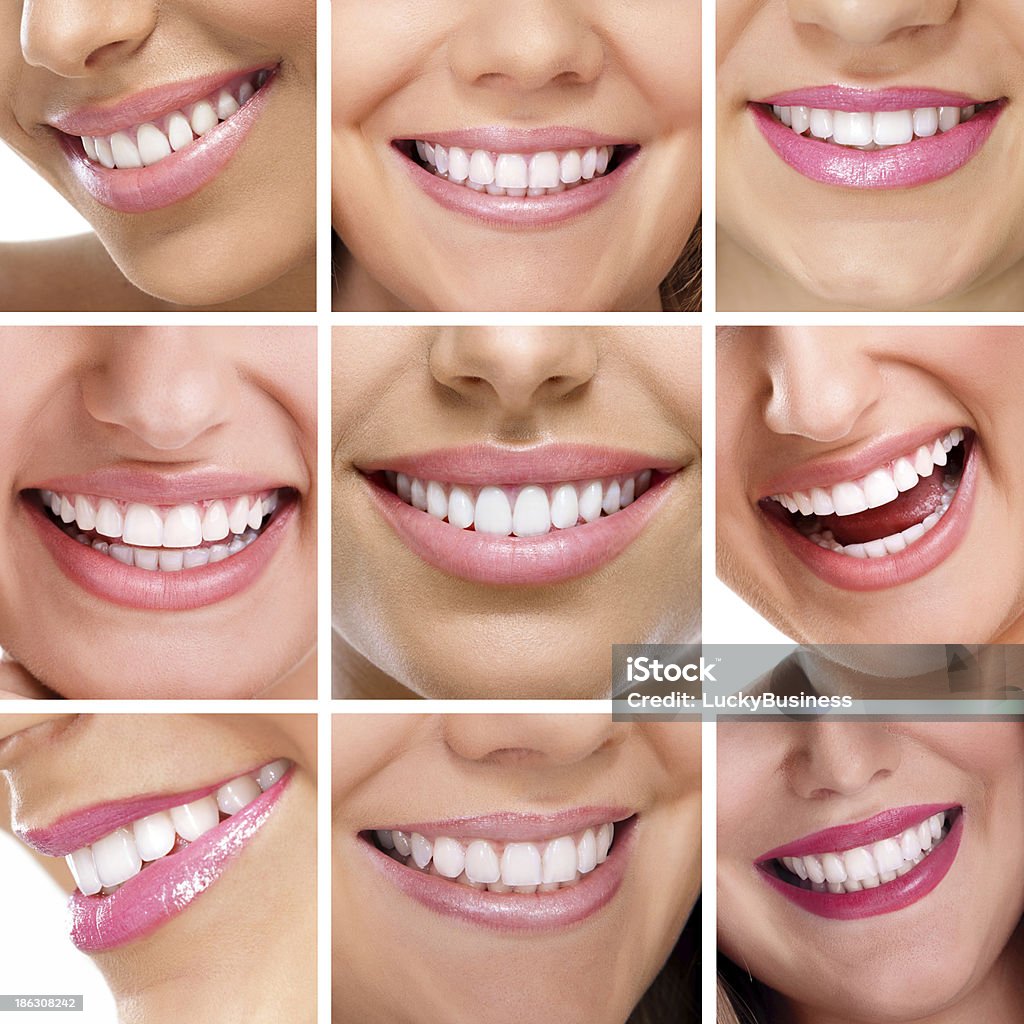 collage des dents du sourire des gens - Photo de Beauté libre de droits