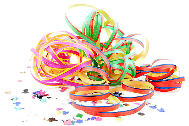 istock Colorful party streamers and confetti 186308681