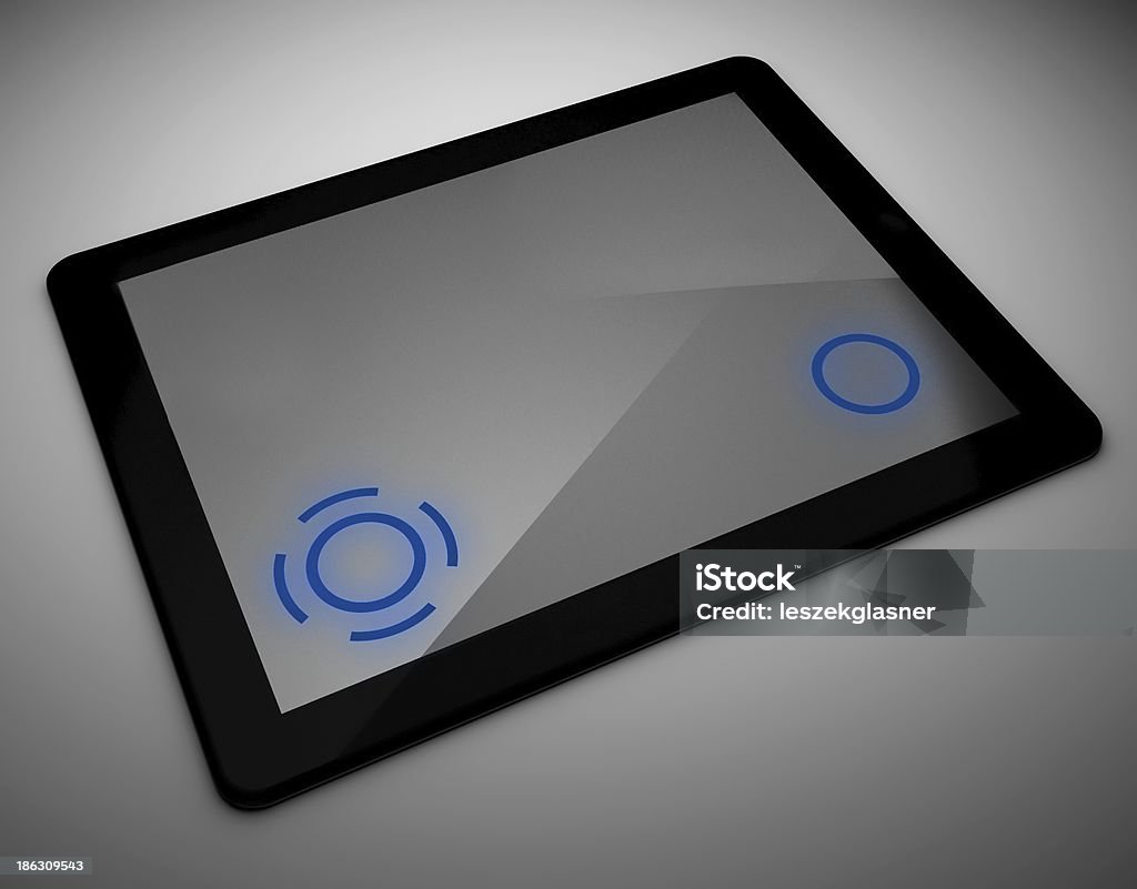 3 d tablet pc, marcas de controlo - Royalty-free Agenda Eletrónica Foto de stock
