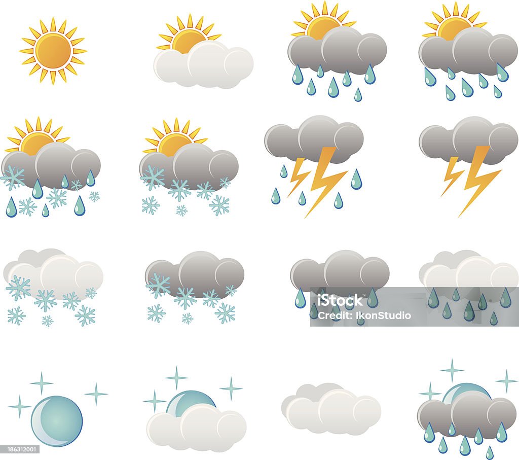 Weather Icon Set Meteorology Icon Set for Website Blue stock vector