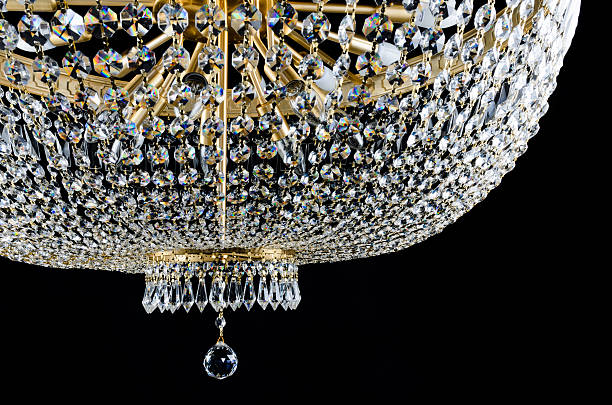 istock Contemporary glass chandelier 186312056