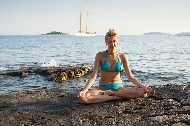 Photo of woman in yoga pose