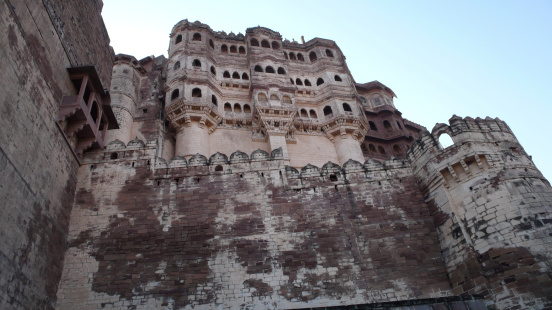 Meherangarh Fort of Jodhpur in Rajasthan. India.