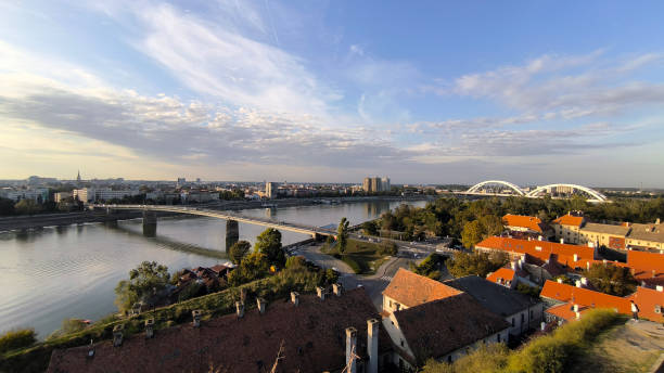 istock Petrovaradin Fortress on the Danube river, panoramic view 1863159814