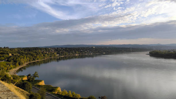 istock Petrovaradin Fortress on the Danube river, panoramic view 1863159820