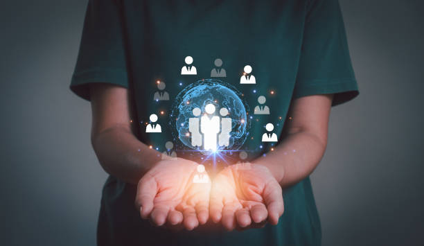 istock Target customer, customer-centric strategies. Businesspeople showing on screen to target customer, buyer persona, customer behavior concept. Marketing plan and strategies. Personalization marketing. 1863162938