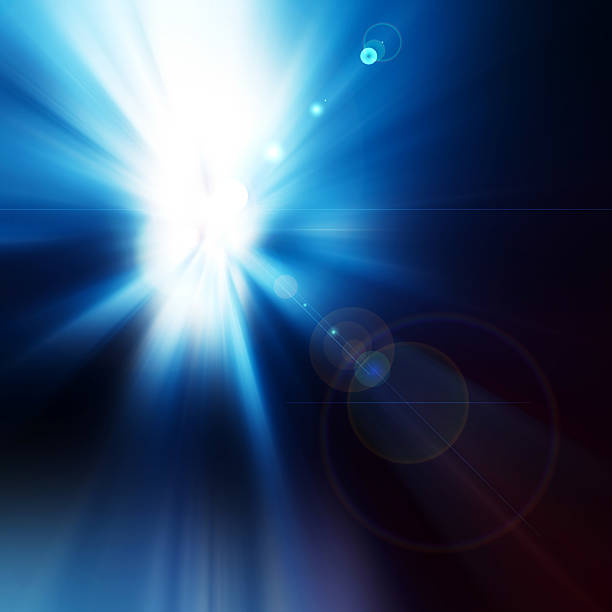 Abstract Background - rays of colorful light stock photo