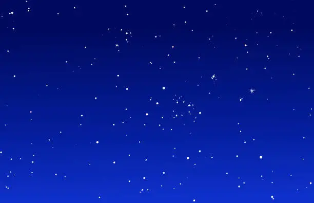 Vector illustration of Stars, space and night sky