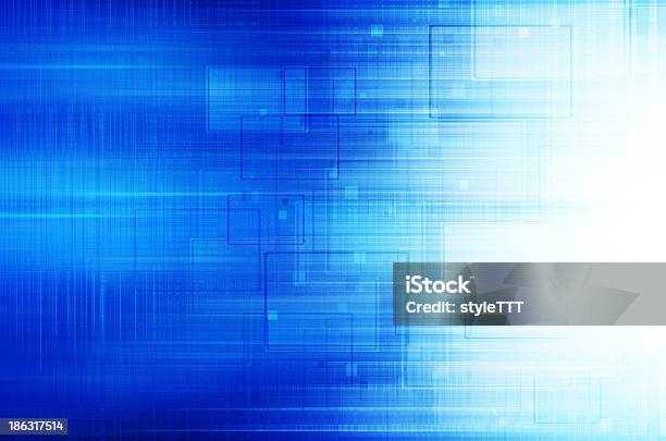 Blue Technical Background Stock Illustration - Download Image Now ...
