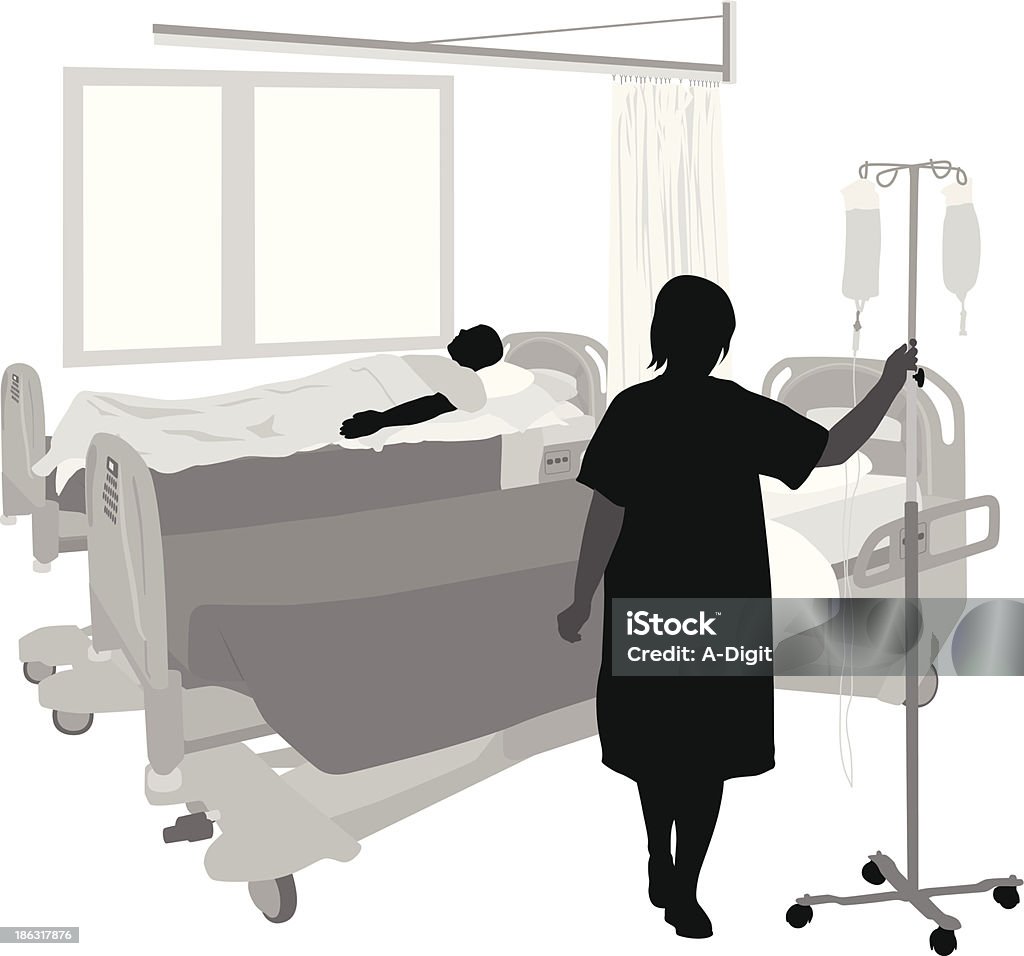 HospitalRoom - Lizenzfrei Illustration Vektorgrafik