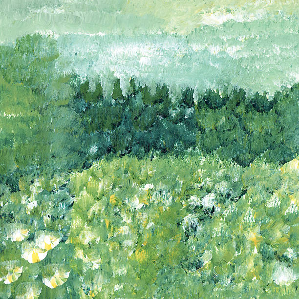 ilustraciones, imágenes clip art, dibujos animados e iconos de stock de abstract meadow - backgrounds textured textured effect green background
