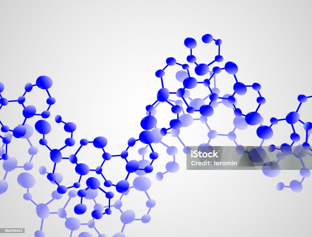 Molécule, illustration - clipart vectoriel de ADN libre de droits