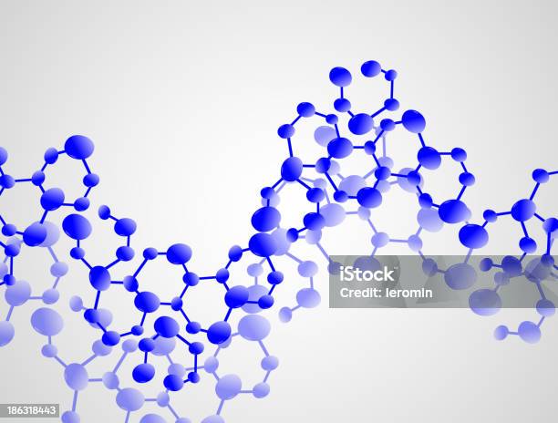 Molécule Illustration Vecteurs libres de droits et plus d'images vectorielles de ADN - ADN, Abstrait, Acide
