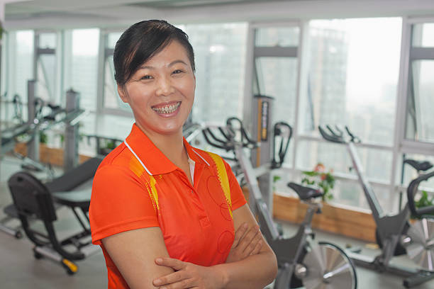 Woman  standing in the gym