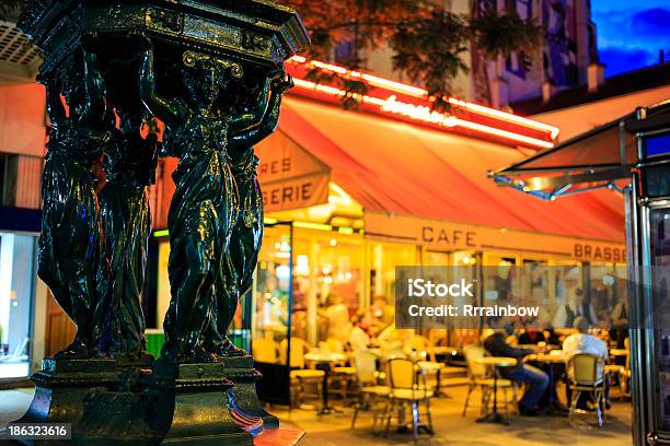 Paris By Night Stock Photo - Download Image Now - Paris - France, Night, Cafe