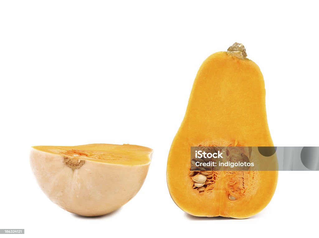 Cross sections of a pumpkin Cross sections of a pumpkin. Isolated on a white background. Autumn Stock Photo