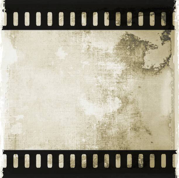 istock Vintage film strip frame 186324313