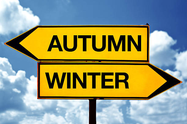 istock Autumn or winter, opposite signs 186325162