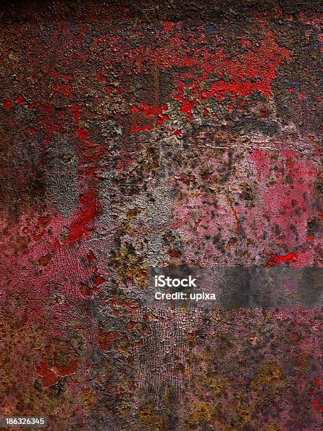 Metall Verrostet Rot Hintergrund - Fotografias de stock e mais imagens de Antigo - Antigo, Aço, Efeito Texturado