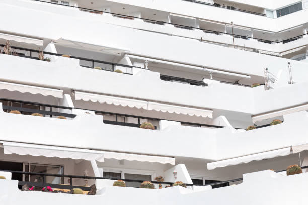 istock White tourist resort architecture background 1863282138