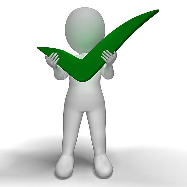 istock Holding Tick Or Check Sign Showing Approval And Checked 186328821