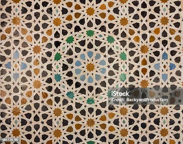 Pattern Of Arabic Tiling Or Mosaic Stock Photo - Download Image Now - Abstract, Ancient, Antique