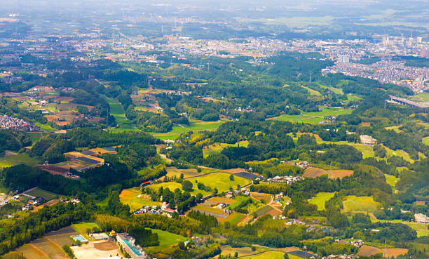 istock Aerial view of farmland 186331186