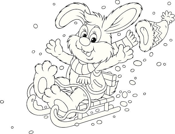 illustrations, cliparts, dessins animés et icônes de attelage de lapin - winter olympic games