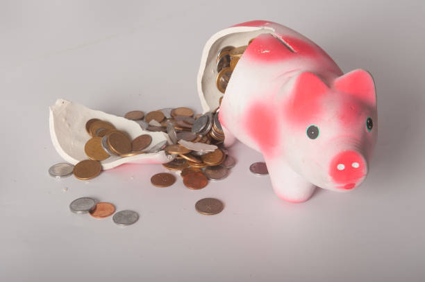 istock Broken Piggy Bank 186331528