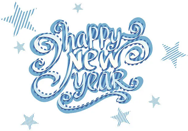 Vector illustration of happy new year /счастливого нового года