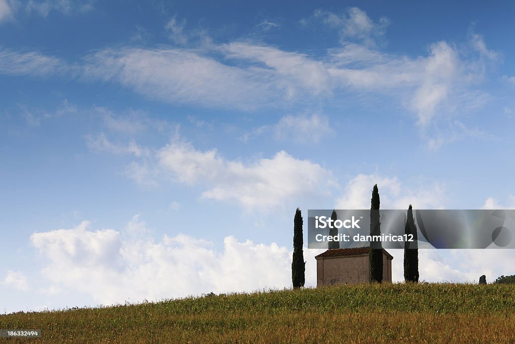 Land Landschaft in der Toskana, Italien - Lizenzfrei Agrarbetrieb Stock-Foto