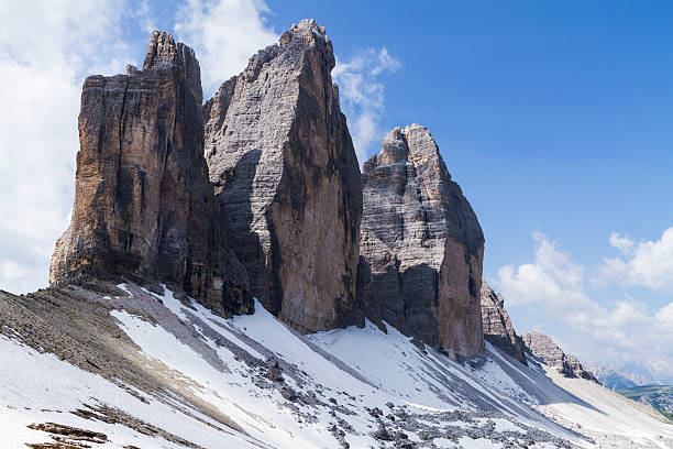 Tre Cime di Lavaredo, Dolomites, Italy stock photo