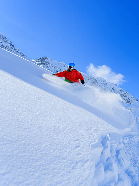 istock Freeride in fresh powder snow 186332718